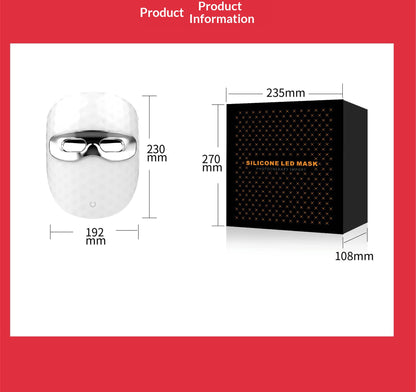 LumiGlow 7-Color LED Facial Therapy Mask
