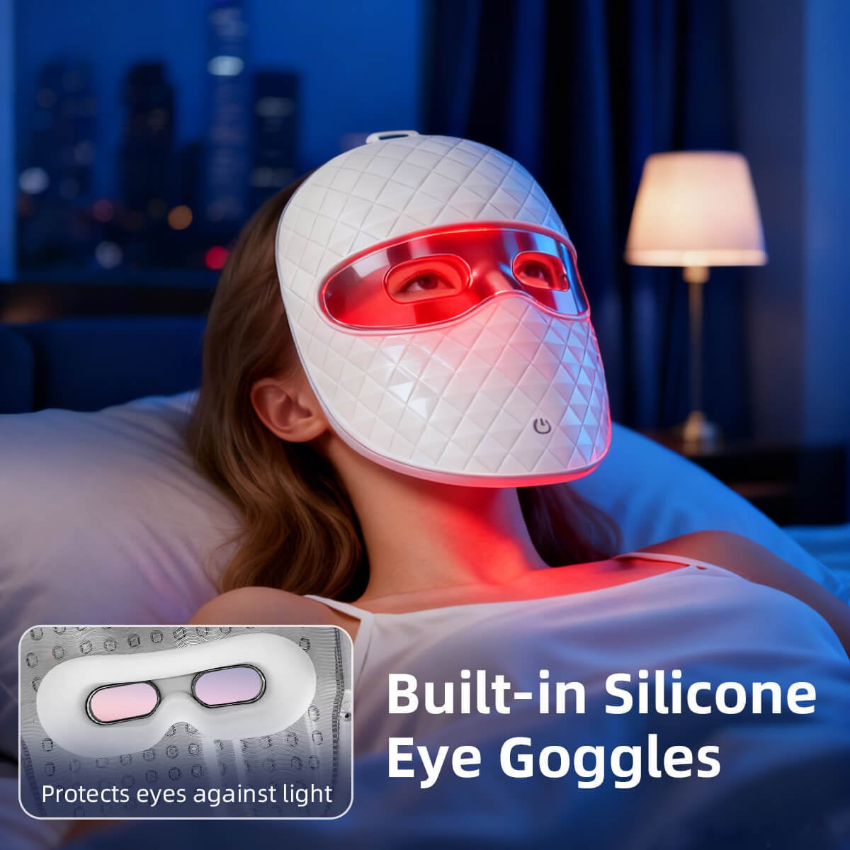 LumiGlow 7-Color LED Facial Therapy Mask