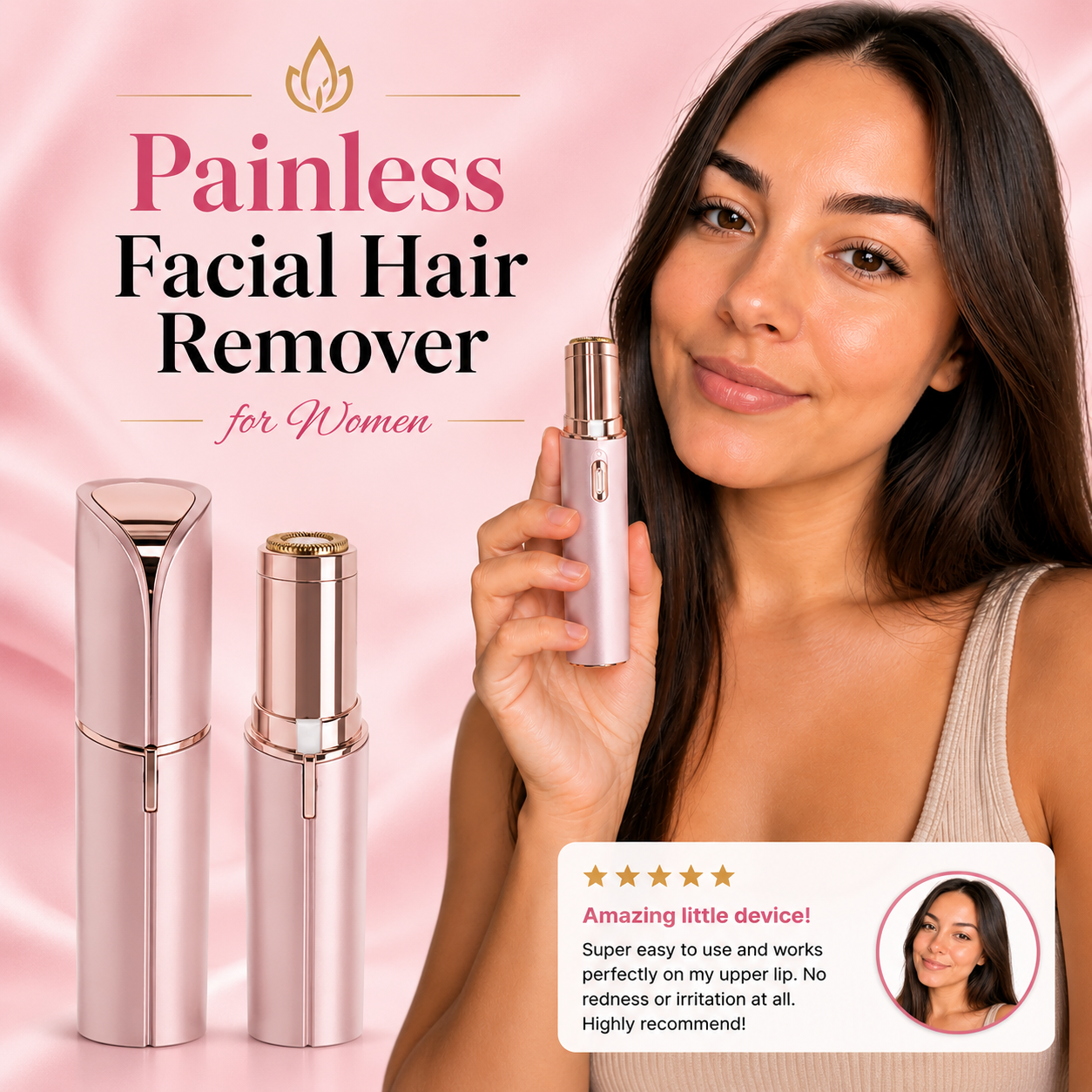 Painless Facial Hair Remover for Women